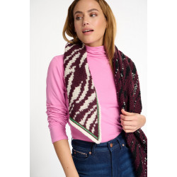 Foulard Zebra Bordeaux