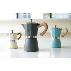 Cafetière Venezia induction 3 tasses, 13cl, gris