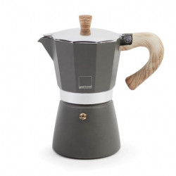 Cafetière Venezia induction 6 tasses, 30cl, gris