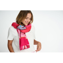 Foulard Leaf It Pink