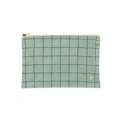 POCHETTE OSCAR CELADON L